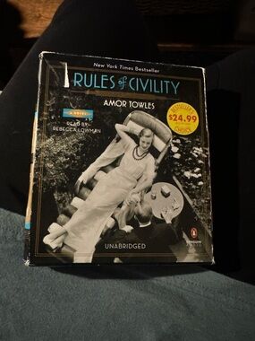 Rules of Civility by Amor Towles — Black Cover Audiobook